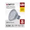 Satco 4.5 Watt MR16 LED - Silver Finish - 2700K - GU5.3 Base - 360 Lumens - 12 Volt - Hologen S11391 - alternate 4